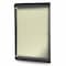 Ghent Enclosed Bulletin Board, 1 Door, Vinyl, Black Frame, 4 ft H x 2 ft W, Caramel SILH20470 - alternate 1